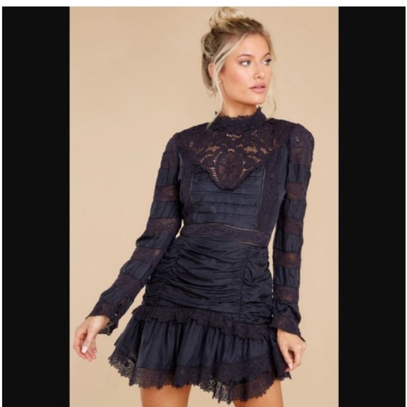 LoveShackFancy Dresses & Skirts - NWT Loveshackfancy Harmon Lace-Trimmed Mini Dress